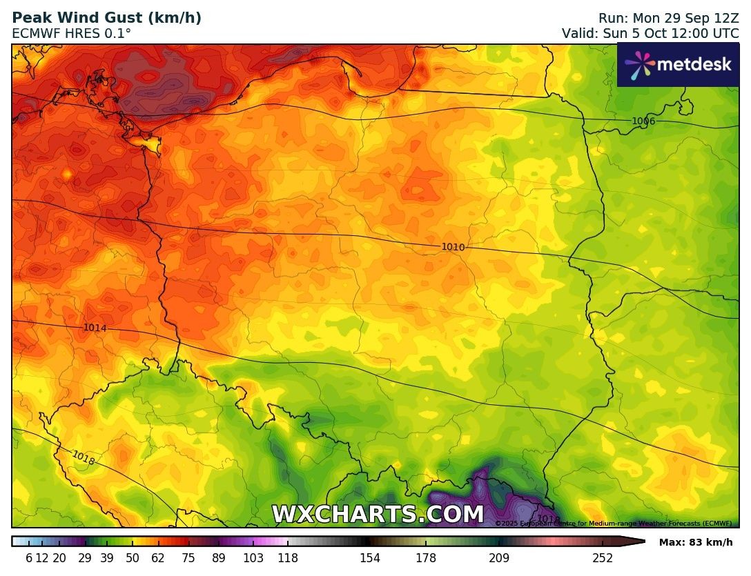 Pod koniec tygodnia mocno powieje