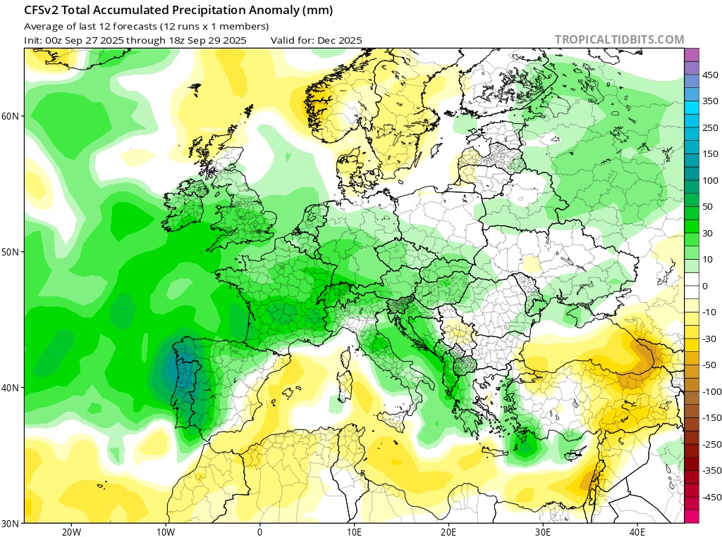 Grudzień na południu ma być wilgotnym miesiącem