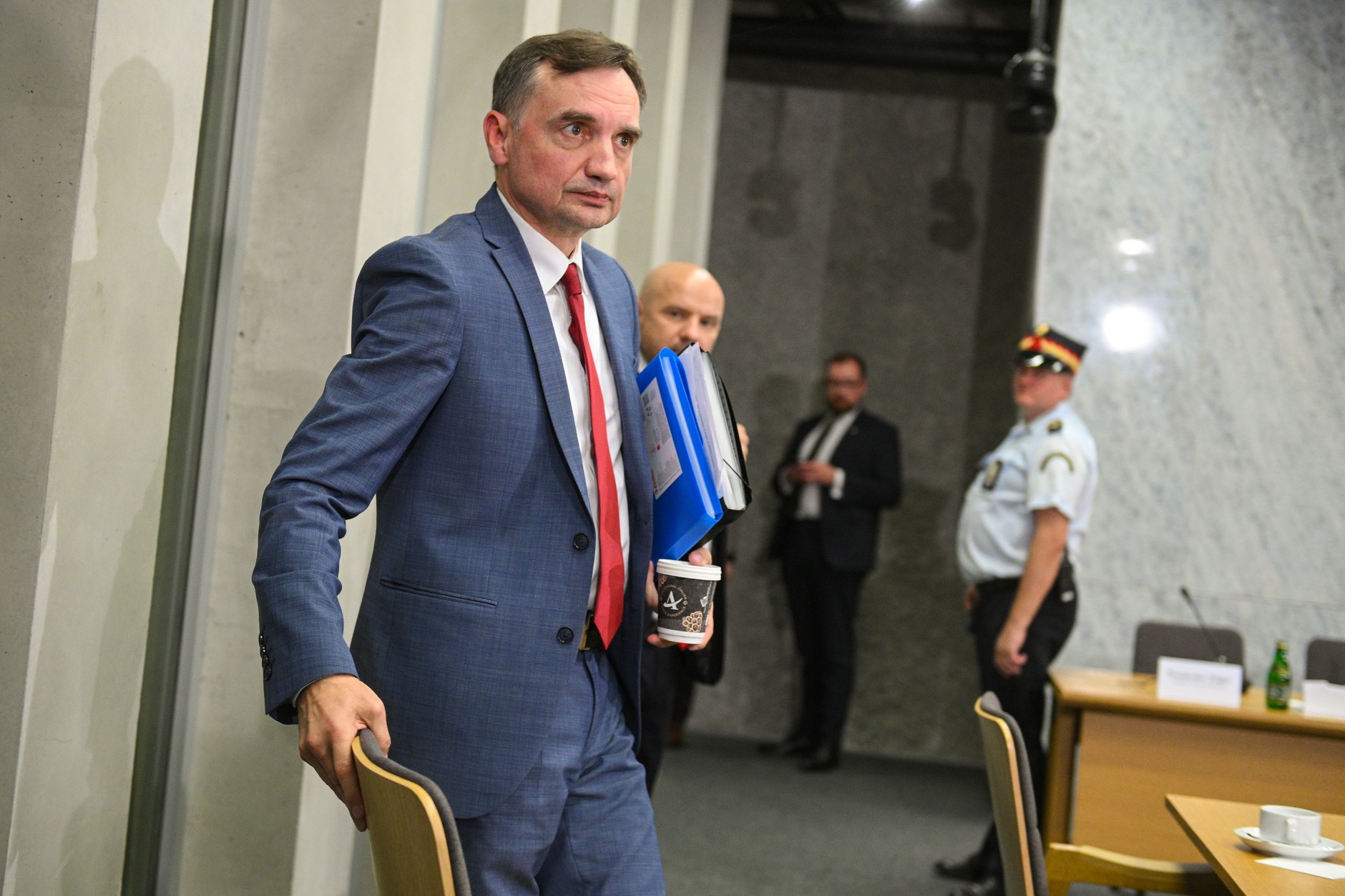 Zbigniew Ziobro podczas przesłuchania przez komisję śledczą