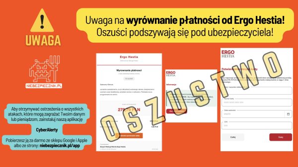 ⚠️ Uwaga na e-maile od “Ergo Hestia”